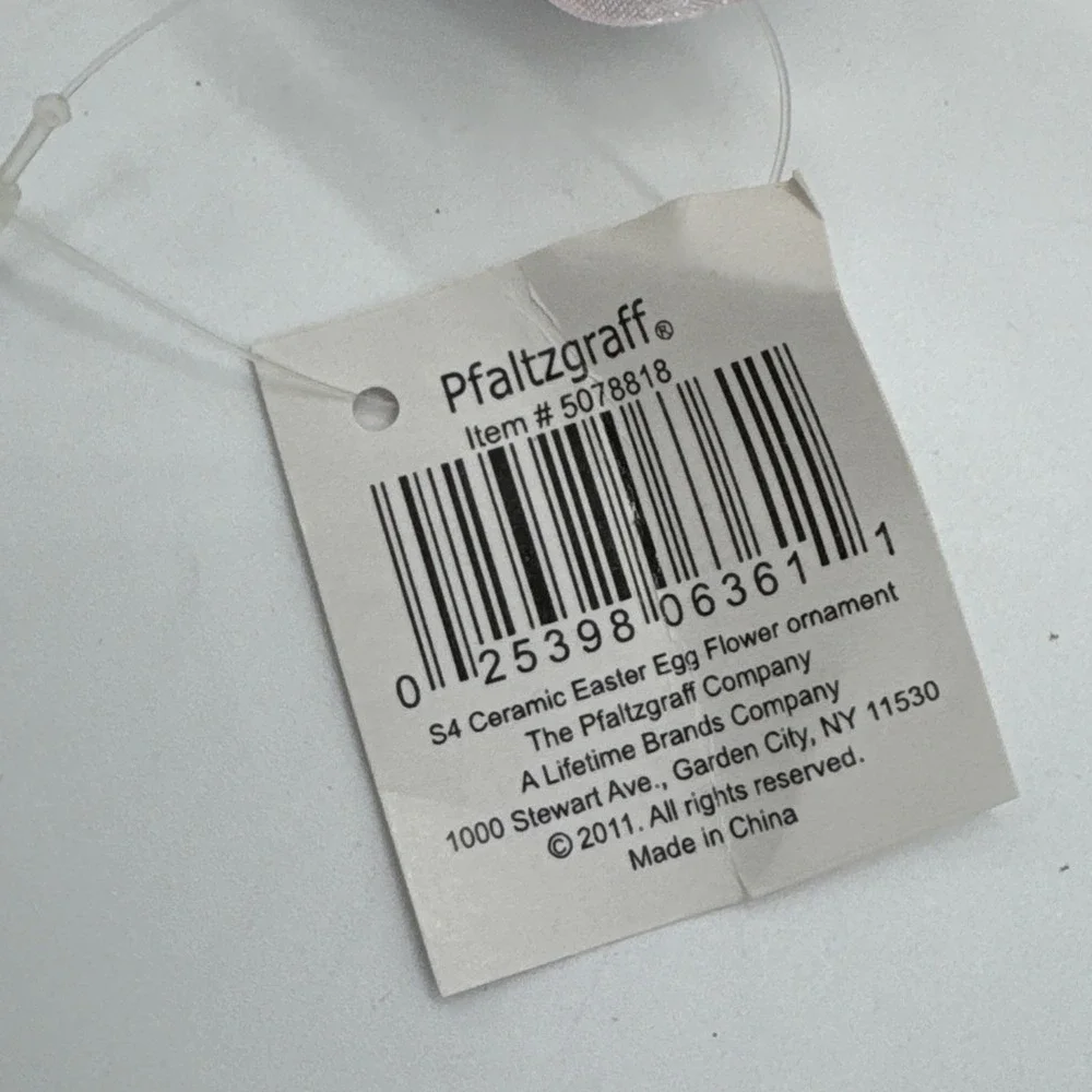 NEW Rare set of 11 2011‎ Pfaltzgraff Easter Egg Ornaments Ceramic